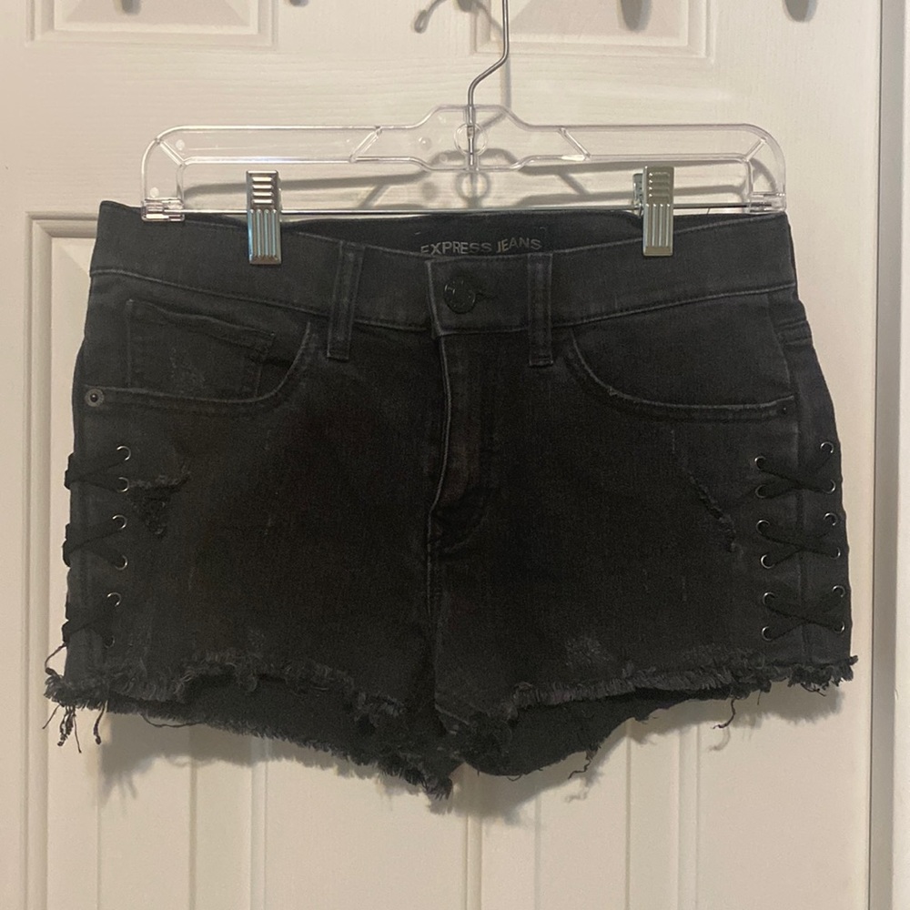 Black short shorts